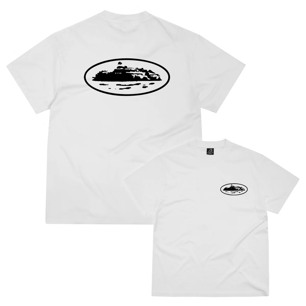 Camiseta Corteiz Island Puff Print White