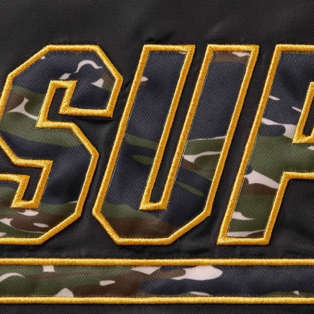Campera Supreme X Mitchell And Ness Camo Logo Black