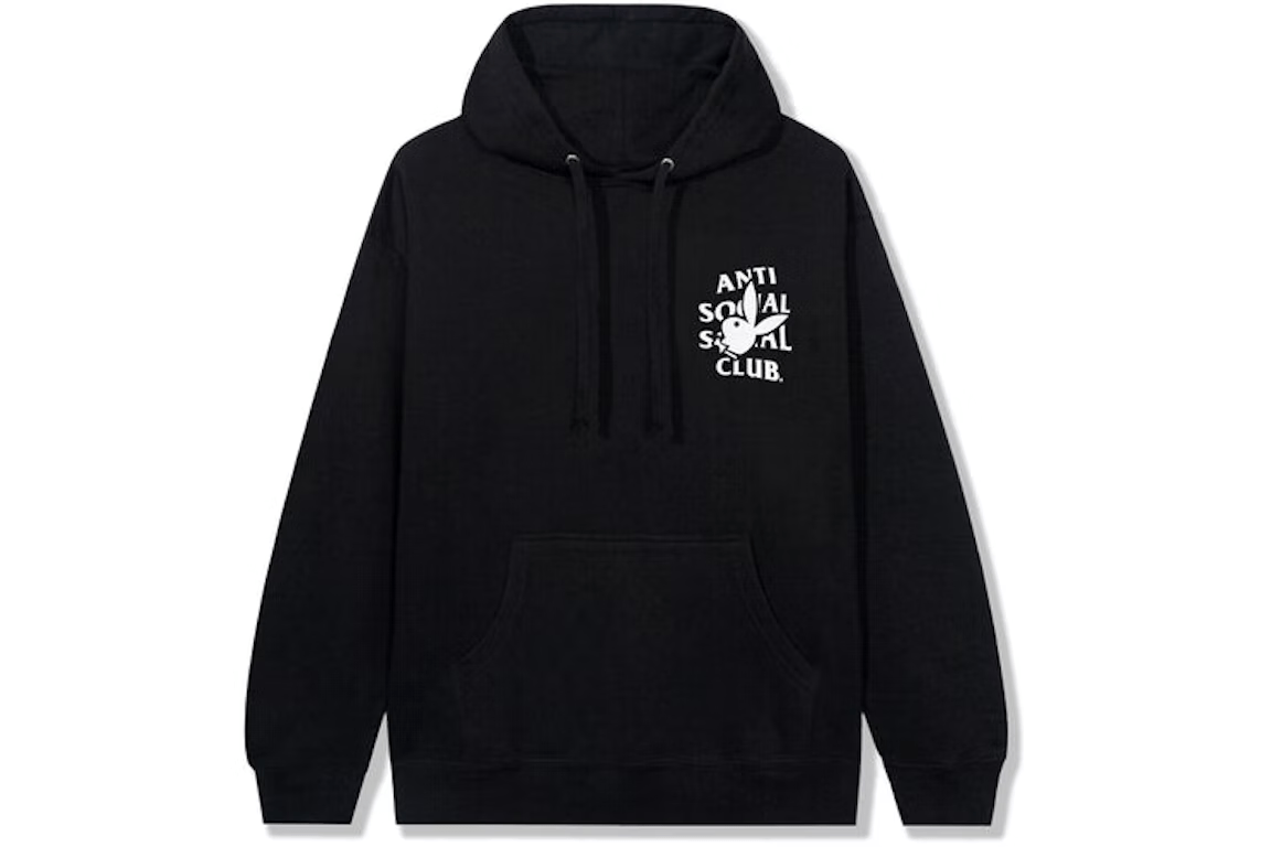 Anti Social Social Club Playboy Bunny Logo Hoodie Black