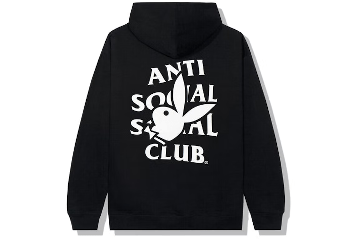 Anti Social Social Club Playboy Bunny Logo Hoodie Black