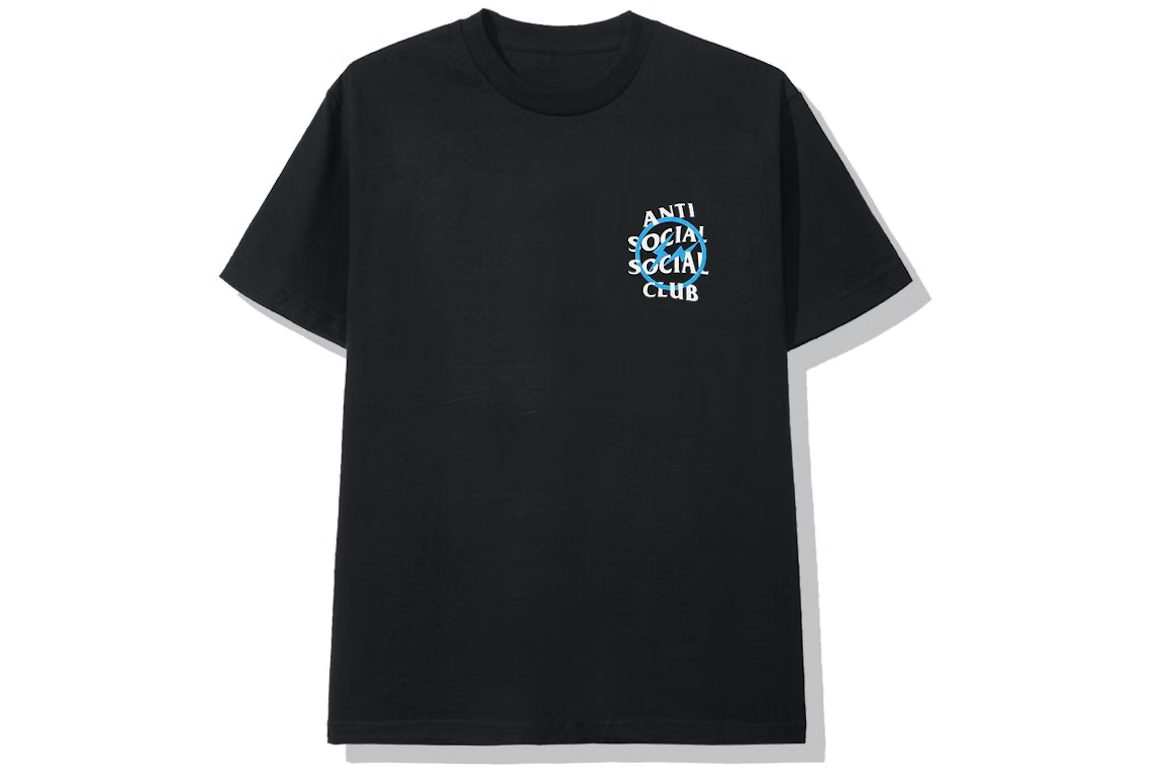 Anti Social Social Club x Fragment Blue Bolt Tee (FW19) Black