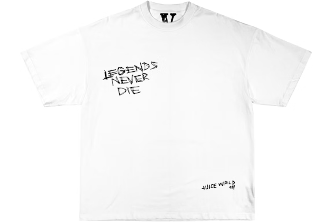 Juice Wrld x Vlone Legends Never Die T-shirt White