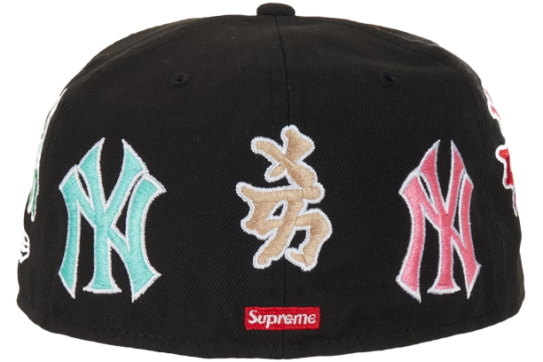 Gorro Supreme New York Yankees Kanji New Era Fitted Black